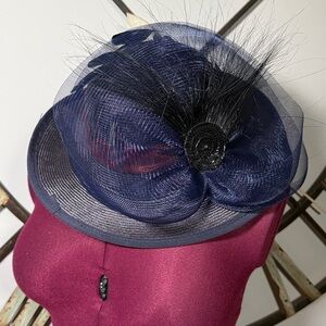 Women’s Hat Navy & Maroon with Flare